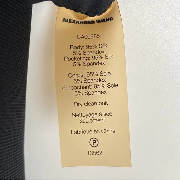 T by Alexander Wang Silk Elastic Waist Pants